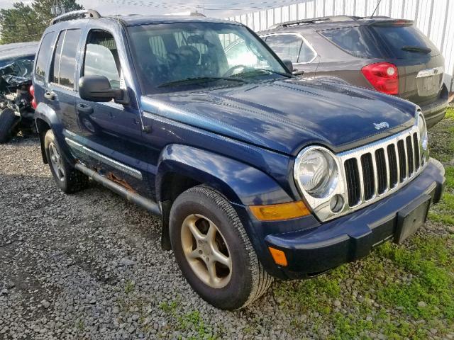 1J4GL58K35W721226 - 2005 JEEP LIBERTY LI BLUE photo 1