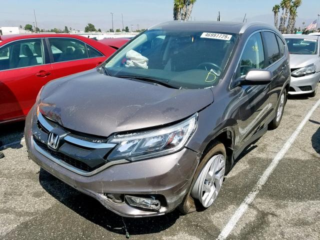 2HKRM3H75GH560110 - 2016 HONDA CR-V EXL GRAY photo 2