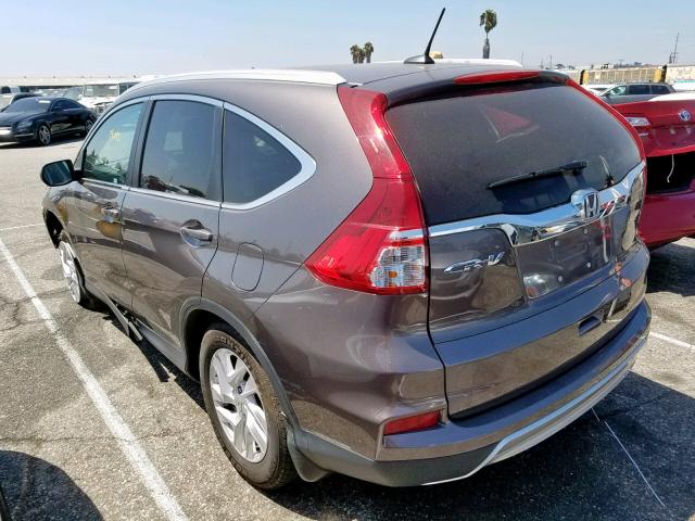 2HKRM3H75GH560110 - 2016 HONDA CR-V EXL GRAY photo 3