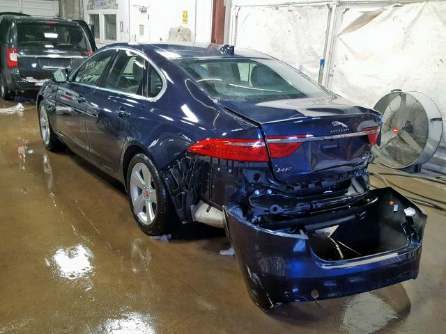 SAJBS4FX3JCY54738 - 2018 JAGUAR XF BASE BLUE photo 3