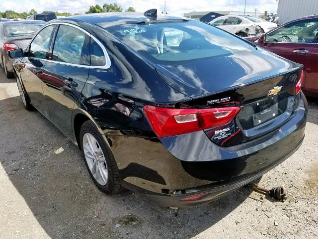 1G1ZD5ST9JF250568 - 2018 CHEVROLET MALIBU LT BLACK photo 3