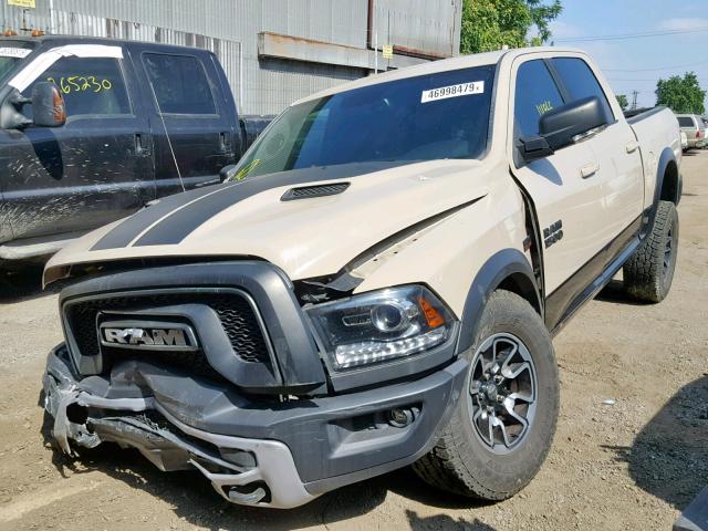 1C6RR7YT0HS665220 - 2017 RAM 1500 REBEL ოქროსფერი ფოტო 2