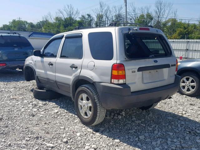 1FMYU031X2KC46536 - 2002 FORD ESCAPE XLT SILVER photo 3