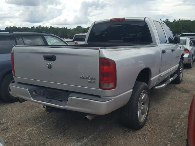 1D7HU18D65S259758 - 2005 DODGE RAM 1500 S SILVER photo 4