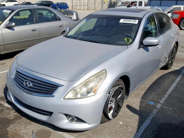 JN1CV6AP2CM930625 - 2012 INFINITI G37 BASE SILVER photo 2