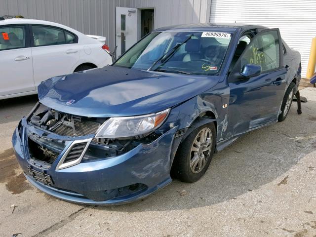 YS3FB49YX81010148 - 2008 SAAB 9-3 2.0T BLUE photo 2