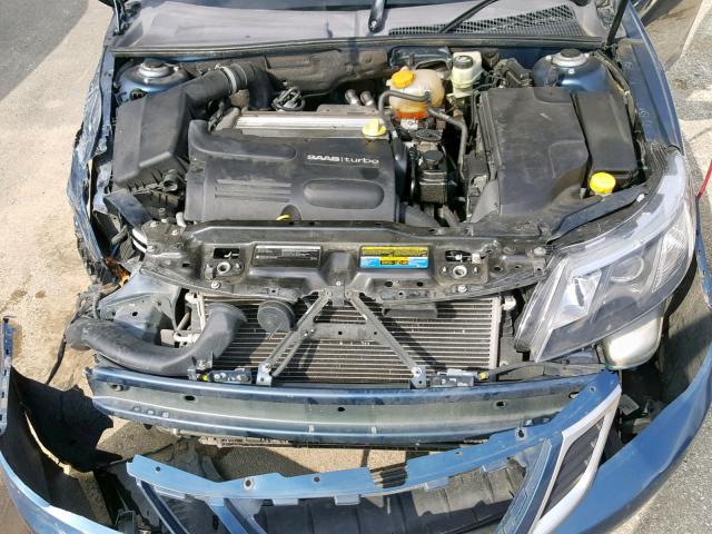 YS3FB49YX81010148 - 2008 SAAB 9-3 2.0T BLUE photo 7