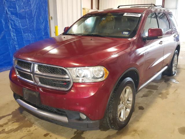 1C4RDHDG0DC576726 - 2013 DODGE DURANGO CR RED photo 2