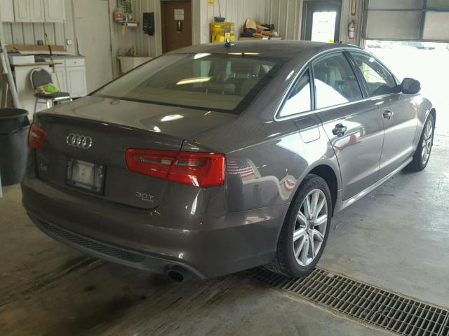 WAUHGAFC5DN062098 - 2013 AUDI A6 PRESTIG GRAY photo 4