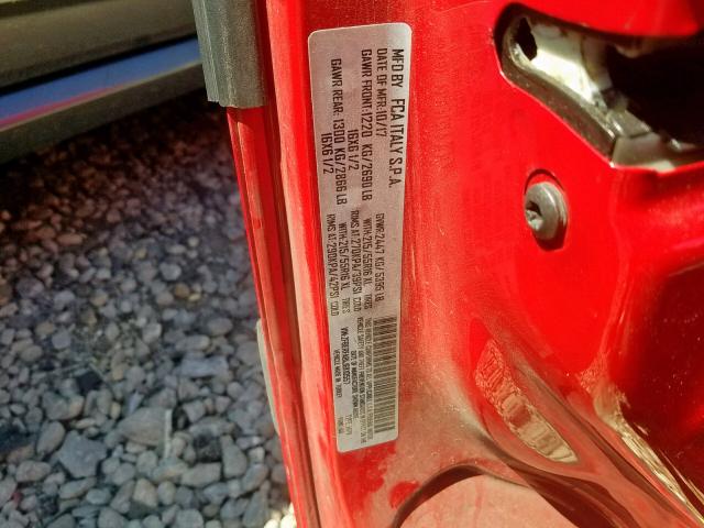 ZFBERFAB1J6K10557 - 2018 RAM PROMASTER 红色 照片 10