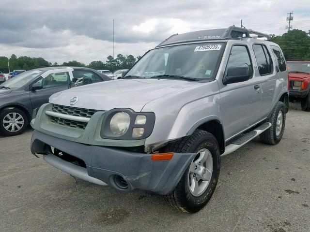 5N1ED28T84C603217 - 2004 NISSAN XTERRA XE SILVER photo 2