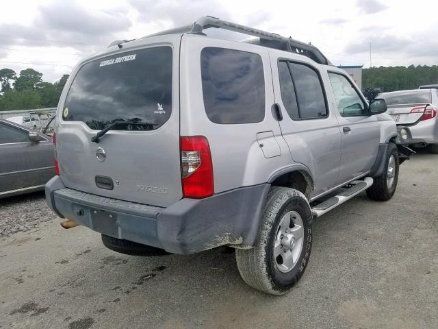 5N1ED28T84C603217 - 2004 NISSAN XTERRA XE SILVER photo 4