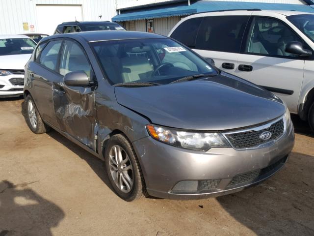 KNAFU5A21B5429498 - 2011 KIA FORTE EX GRAY photo 1