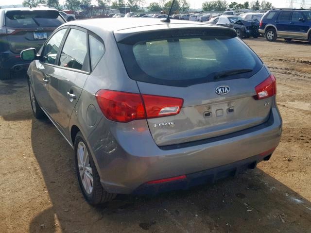 KNAFU5A21B5429498 - 2011 KIA FORTE EX GRAY photo 3