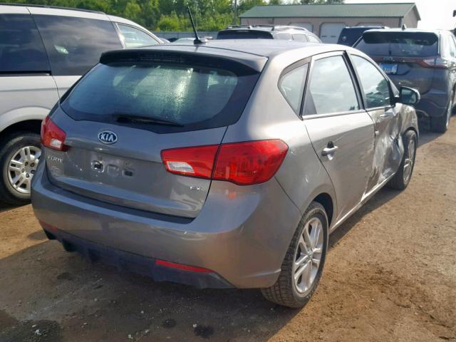 KNAFU5A21B5429498 - 2011 KIA FORTE EX GRAY photo 4