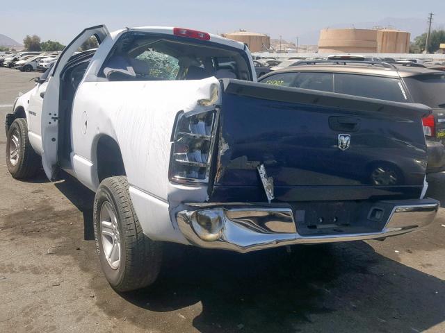 1D7HA18216S564187 - 2006 DODGE RAM 1500 S WHITE photo 3