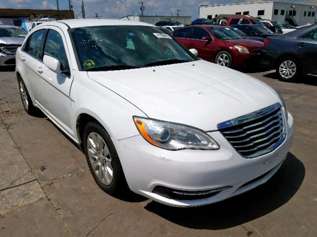 1C3CCBAB7EN236059 - 2014 CHRYSLER 200 LX WHITE photo 1