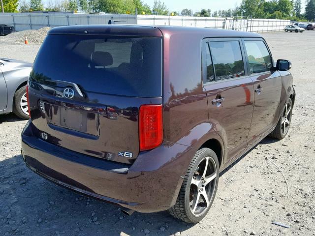 JTLKE50E891091713 - 2009 TOYOTA SCION XB მუქწითელი ფოტო 4