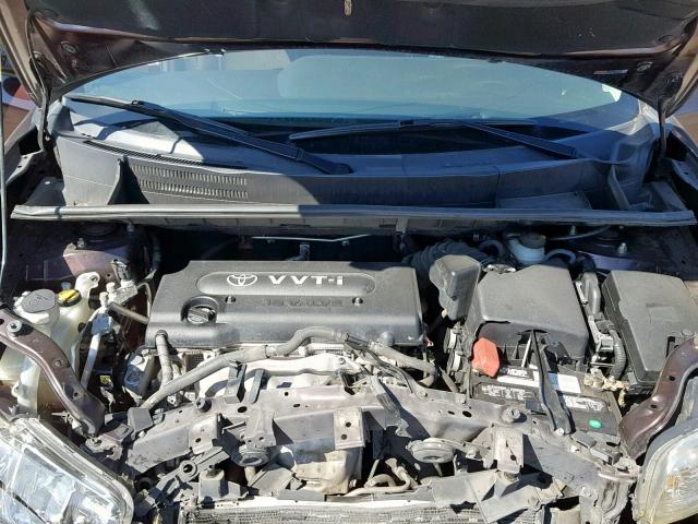 JTLKE50E891091713 - 2009 TOYOTA SCION XB მუქწითელი ფოტო 7
