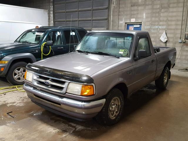 1FTCR10A2VPB57139 - 1997 FORD RANGER GRAY photo 2