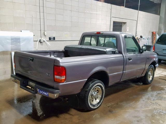 1FTCR10A2VPB57139 - 1997 FORD RANGER GRAY photo 4
