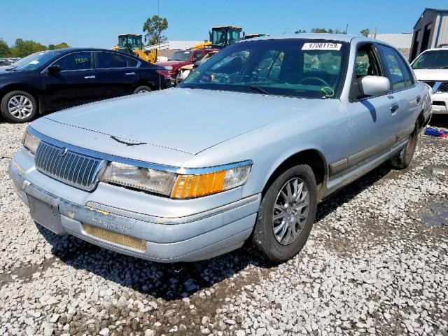 2MELM74W5RX685439 - 1994 MERCURY GRAND MARQ SILVER photo 2