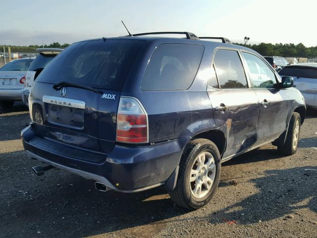 2HNYD18894H526548 - 2004 ACURA MDX TOURIN BLUE photo 4