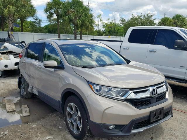 5J6RW2H82HL022260 - 2017 HONDA CR-V EXL BEIGE photo 1