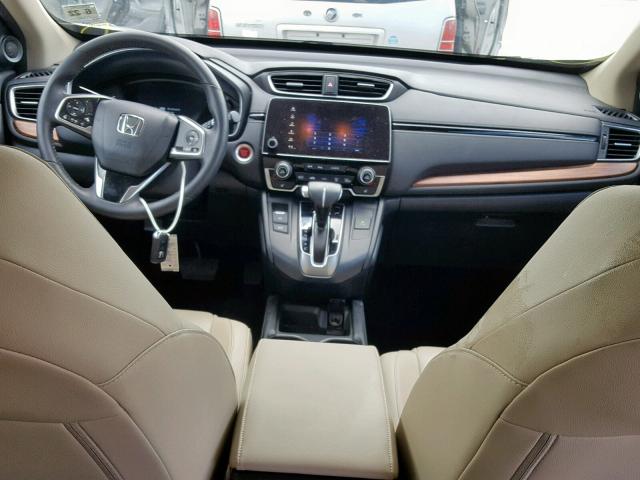 5J6RW2H82HL022260 - 2017 HONDA CR-V EXL BEIGE photo 9