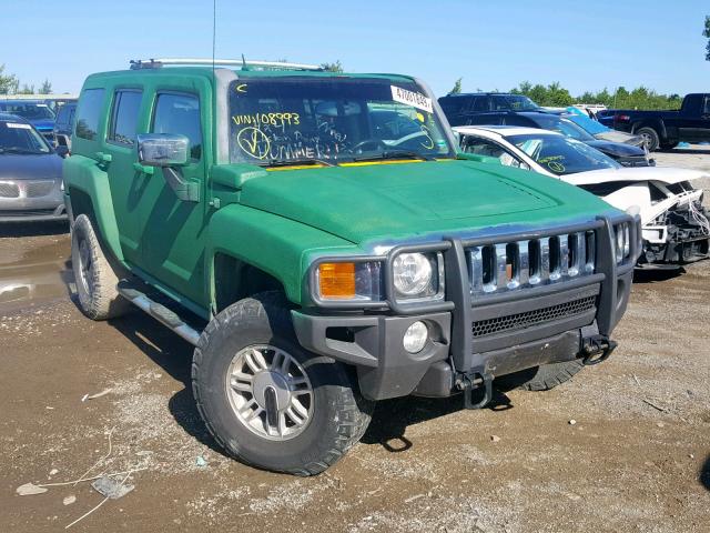 5GTDN136X68108993 - 2006 HUMMER H3 GREEN photo 1