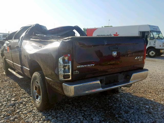 3D7KS28C15G718114 - 2005 DODGE RAM 2500 S წითელი ფოტო 3