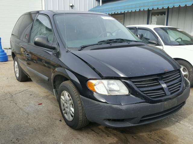 1D4GP25R66B745073 - 2006 DODGE CARAVAN SE BLACK photo 1