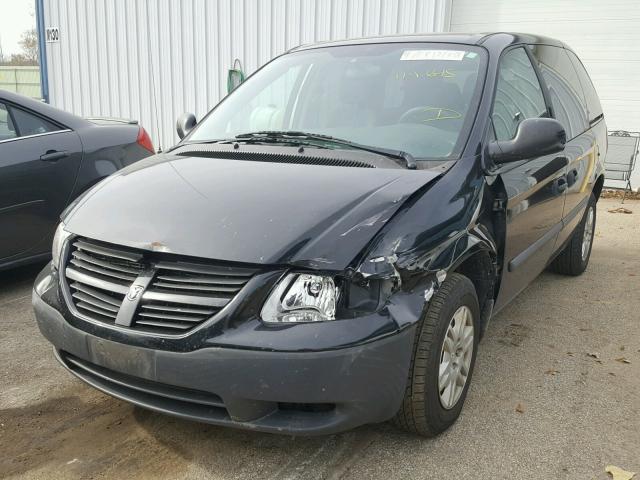 1D4GP25R66B745073 - 2006 DODGE CARAVAN SE BLACK photo 2