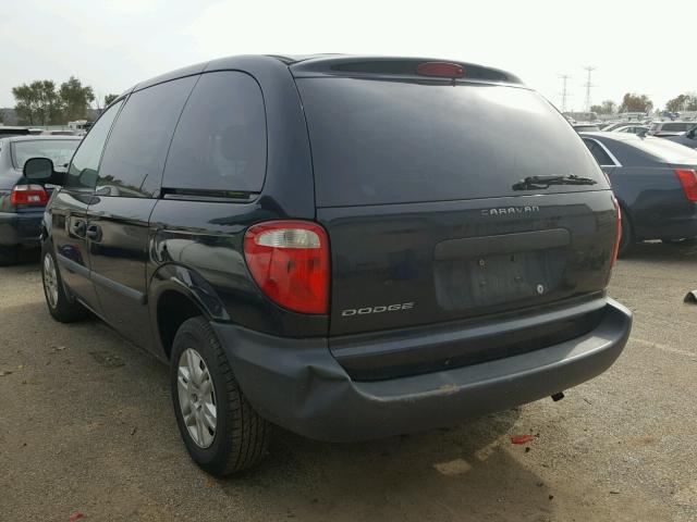 1D4GP25R66B745073 - 2006 DODGE CARAVAN SE BLACK photo 3