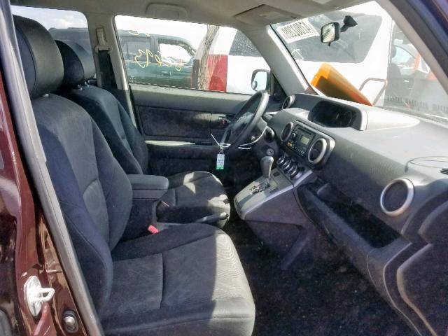 JTLZE4FE5DJ034572 - 2013 TOYOTA SCION XB მუქწითელი ფოტო 5