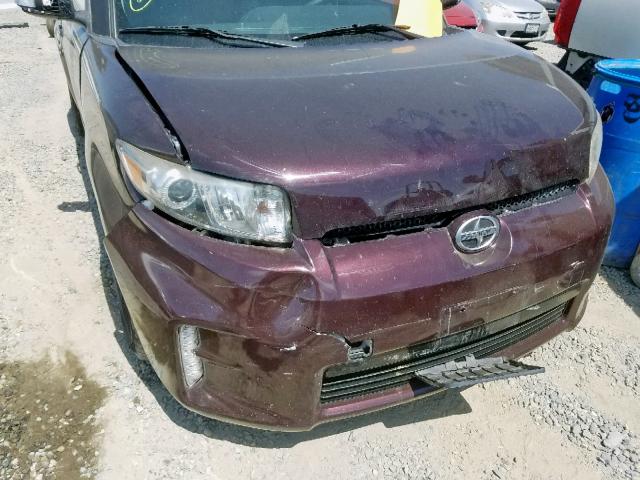 JTLZE4FE5DJ034572 - 2013 TOYOTA SCION XB მუქწითელი ფოტო 9