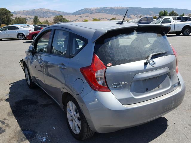 3N1CE2CP1EL416770 - 2014 NISSAN VERSA NOTE GRAY photo 3