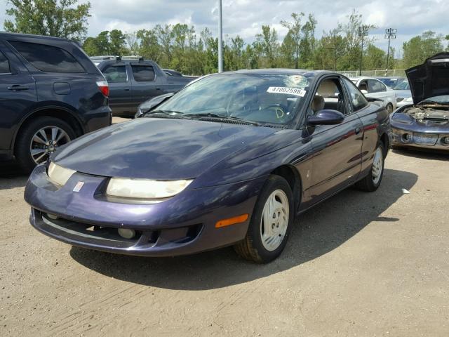 1G8ZH1277VZ200113 - 1997 SATURN SC2 PURPLE photo 2