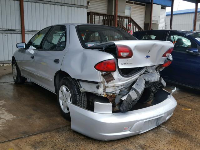 1G1JC524427103353 - 2002 CHEVROLET CAVALIER B SILVER photo 3