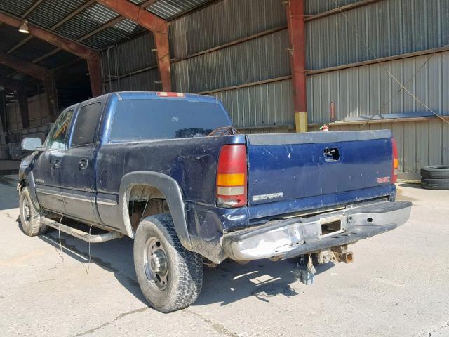 1GTHC23U11F178938 - 2001 GMC SIERRA C25 BLUE photo 3