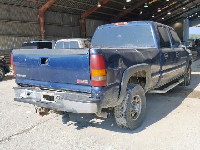 1GTHC23U11F178938 - 2001 GMC SIERRA C25 BLUE photo 4