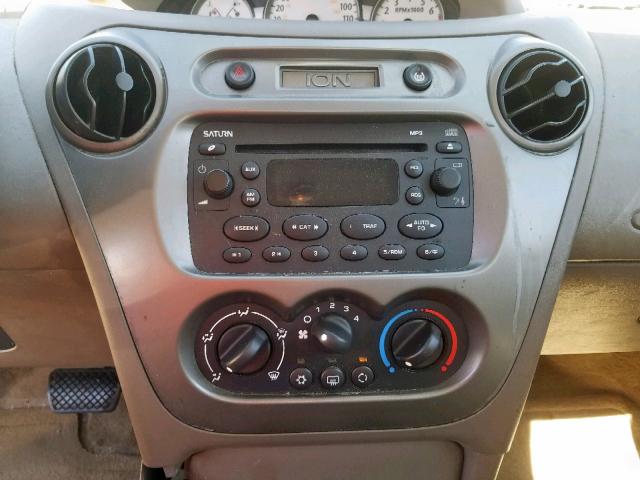 1G8AL52F64Z135893 - 2004 SATURN ION LEVEL GOLD photo 9