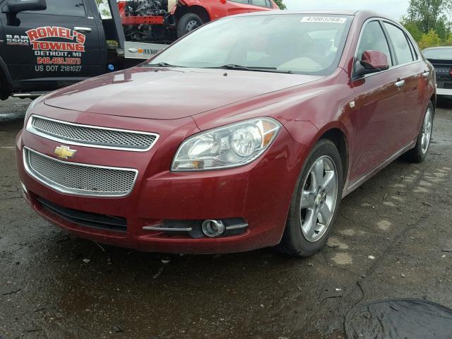 1G1ZK57B38F294419 - 2008 CHEVROLET MALIBU LTZ BURGUNDY photo 2