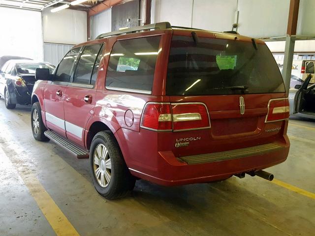 5LMFU28548LJ12118 - 2008 LINCOLN NAVIGATOR BURGUNDY photo 3