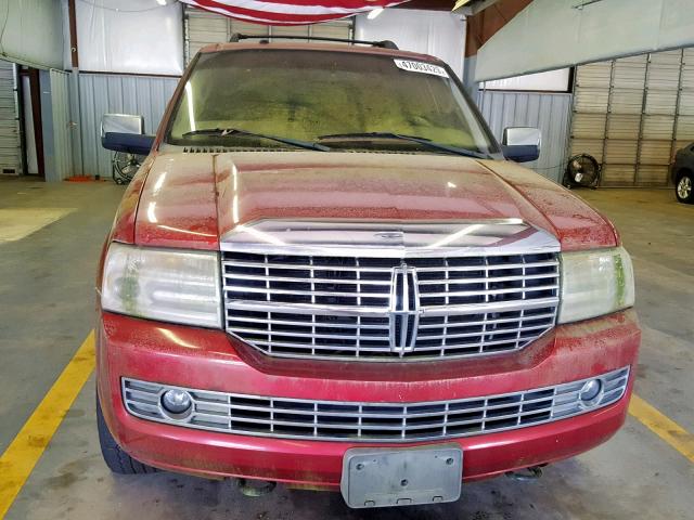 5LMFU28548LJ12118 - 2008 LINCOLN NAVIGATOR BURGUNDY photo 9