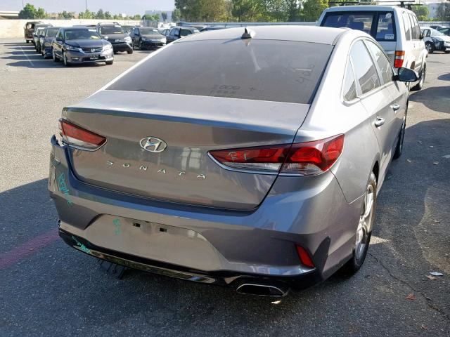 5NPE34AF6JH643934 - 2018 HYUNDAI SONATA SPO GRAY photo 4