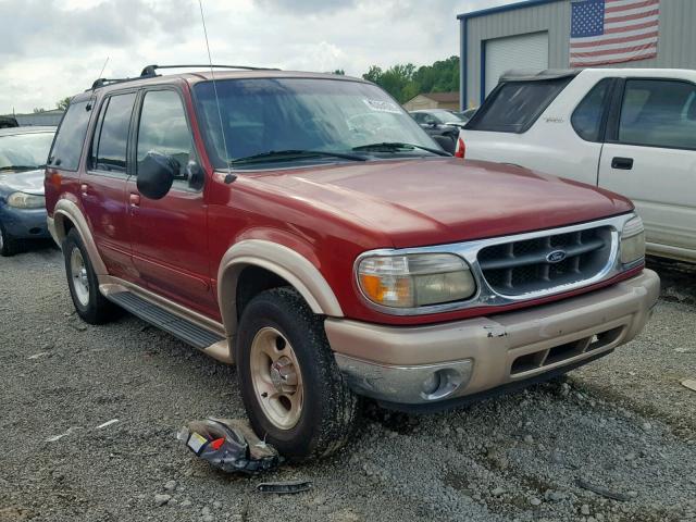 1FMZU74E6YZA83205 - 2000 FORD EXPLORER E RED photo 1