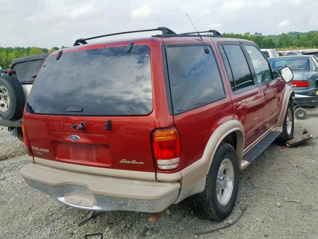 1FMZU74E6YZA83205 - 2000 FORD EXPLORER E RED photo 4