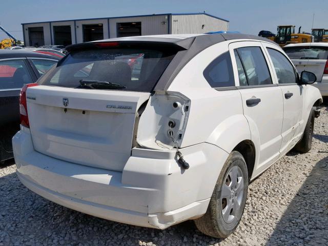 1B3CB2HA8AD587494 - 2010 DODGE CALIBER SE WHITE photo 4