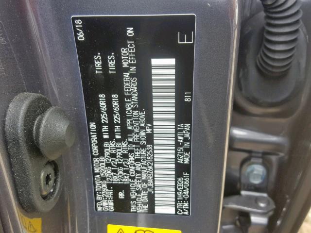 JTJBARBZ6K2182538 - 2019 LEXUS NX 300 BAS 灰色 照片 10